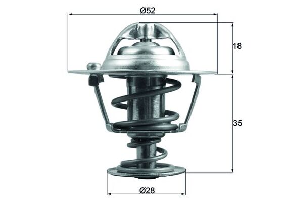 Termostat lichid racire MAHLE ORIGINAL TX 184 78D