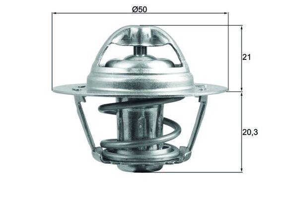 Termostat lichid racire MAHLE ORIGINAL TX 196 83D