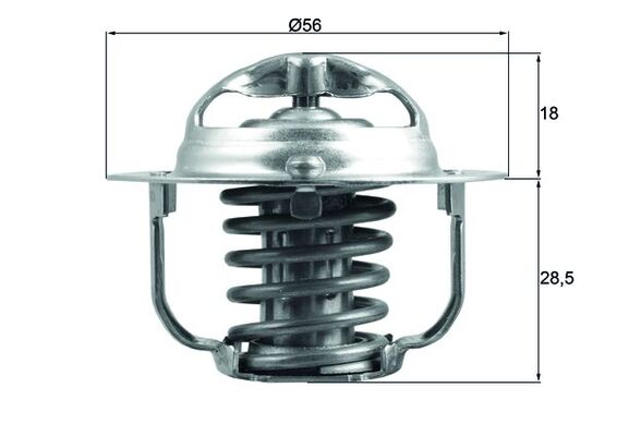 Termostat lichid racire MAHLE ORIGINAL TX 208 88D