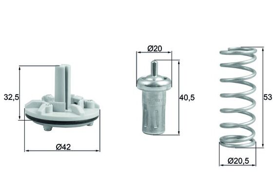 Termostat lichid racire MAHLE ORIGINAL TX 183 80D