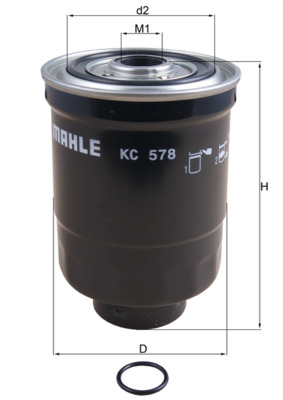 Filtru combustibil MAHLE ORIGINAL KC 578D
