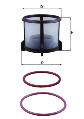 Filtru combustibil MAHLE ORIGINAL KX 72D2