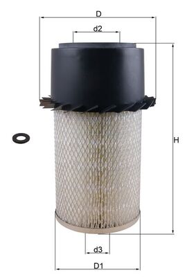 Filtru aer MAHLE ORIGINAL LX 17