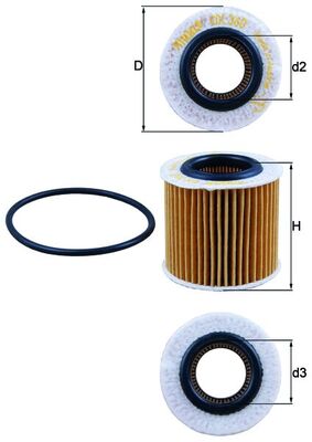 Filtru ulei SKODA FABIA II (542) 1.2 12V  benzina 60 cai MAHLE ORIGINAL OX360D