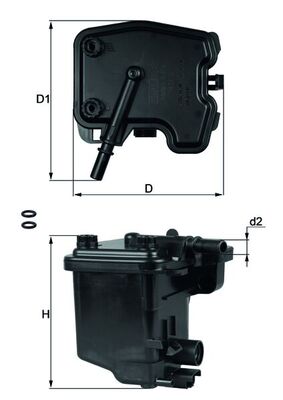 Filtru combustibil MAHLE ORIGINAL KL 431D