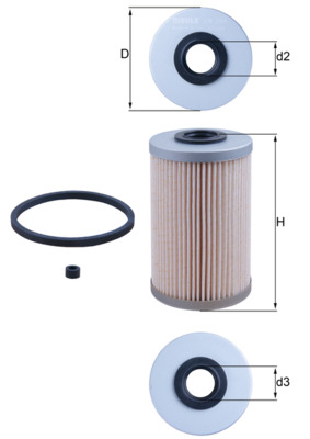 Filtru combustibil MAHLE ORIGINAL KX 204D