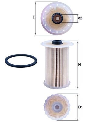 Filtru combustibil MAHLE ORIGINAL KX 229D