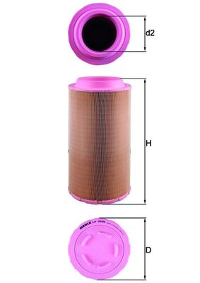 Filtru aer MAHLE ORIGINAL LX 2020