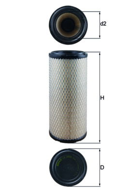 Filtru aer MAHLE ORIGINAL LX 2959
