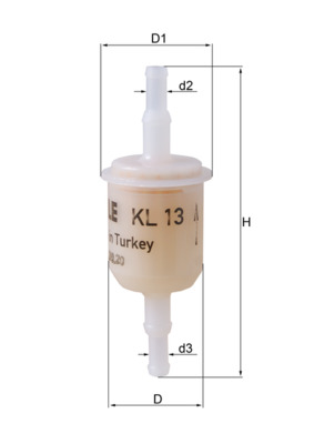 Filtru combustibil MAHLE ORIGINAL KL 13