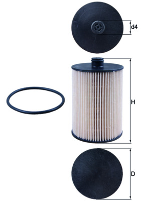 Filtru combustibil MAHLE ORIGINAL KX 226D