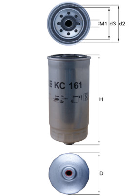 Filtru combustibil MAHLE ORIGINAL KC 161