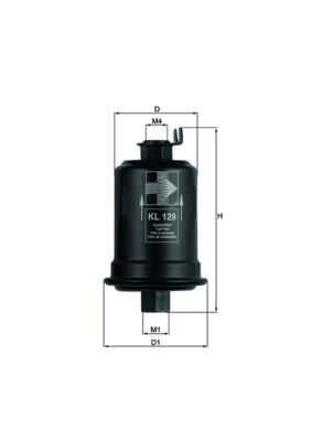Filtru combustibil MAHLE ORIGINAL KL 129
