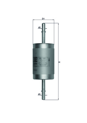 Filtru combustibil MAHLE ORIGINAL KL 181