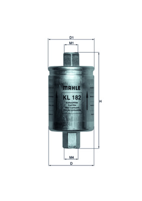 Filtru combustibil MAHLE ORIGINAL KL 182