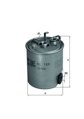 Filtru combustibil MAHLE ORIGINAL KL 188