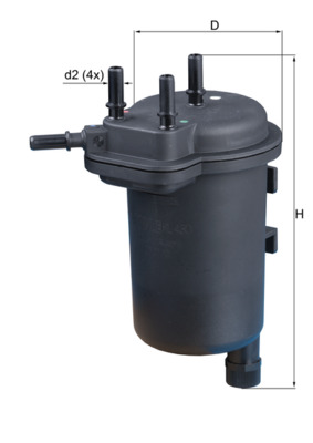 Filtru combustibil MAHLE ORIGINAL KL 430