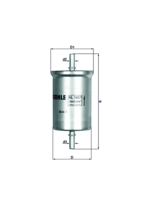 Filtru combustibil MAHLE ORIGINAL KL 165/1