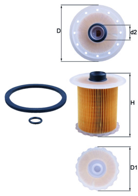 Filtru combustibil MAHLE ORIGINAL KX 81D