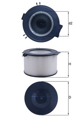 Filtru polen MAHLE ORIGINAL LA 65