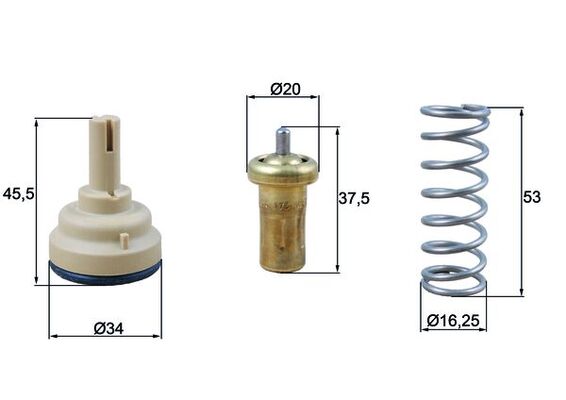 Termostat lichid racire MAHLE ORIGINAL TX 181 95D