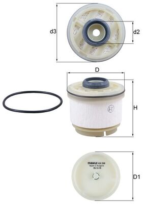 Filtru combustibil MAHLE ORIGINAL KX 268D