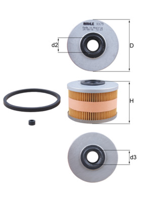 Filtru combustibil MAHLE ORIGINAL KX 79D
