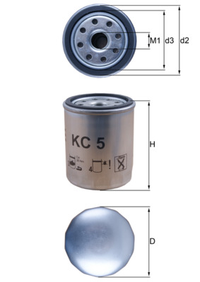 Filtru combustibil MAHLE ORIGINAL KC 5