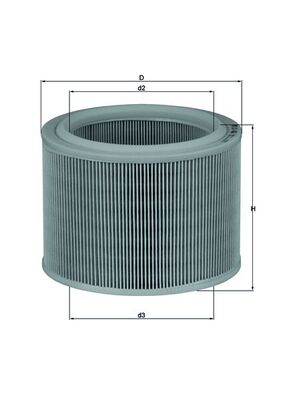 Filtru aer MAHLE ORIGINAL LX 486