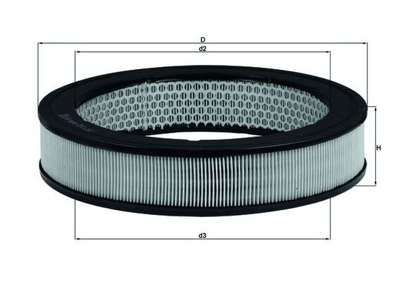 Filtru aer MAHLE ORIGINAL LX 8