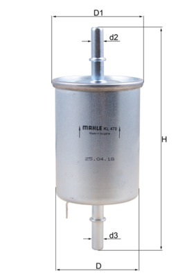 Filtru combustibil MAHLE ORIGINAL KL 470