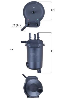 Filtru combustibil MAHLE ORIGINAL KL 600D