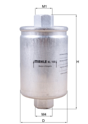 Filtru combustibil MAHLE ORIGINAL KL 158