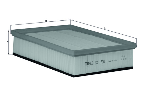 Filtru aer MAHLE ORIGINAL LX 1706