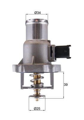Termostat lichid racire OPEL ASTRA H (A04) 1.6 (L48)  benzina 105 cai MAHLE ORIGINAL TM55105