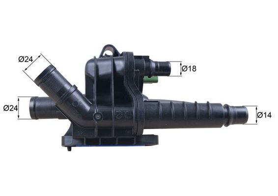 Termostat lichid racire MAHLE ORIGINAL TH 66 83