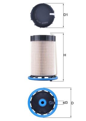 Filtru combustibil MAHLE ORIGINAL KX 592