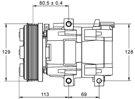 Compresor climatizare MAHLE ORIGINAL ACP88000P