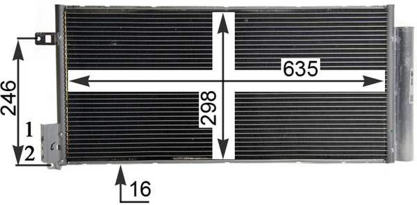 Condensator climatizare MAHLE ORIGINAL AC505000P
