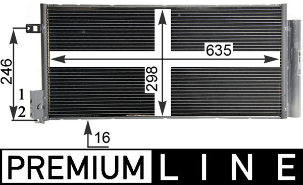 Condensator climatizare MAHLE ORIGINAL AC 505 000P