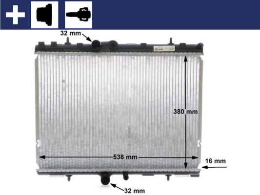 Radiator racire motor MAHLE ORIGINAL CR 1501 000S