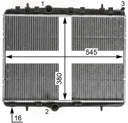 Radiator racire motor MAHLE ORIGINAL CR2014000P