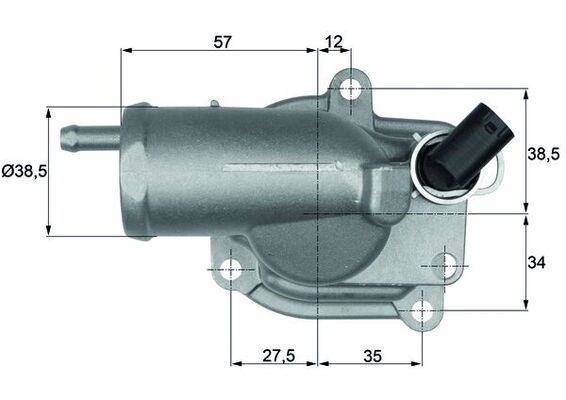 Termostat lichid racire MAHLE ORIGINAL TH 10 87
