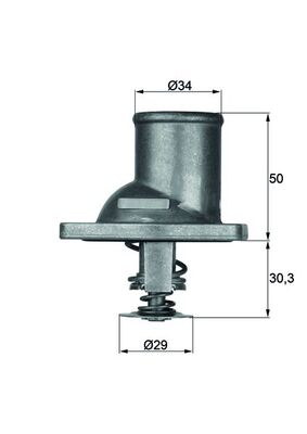 Termostat lichid racire MAHLE ORIGINAL TI 1 92