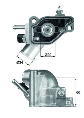 Termostat lichid racire MAHLE ORIGINAL TI 5 92
