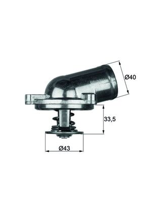 Termostat lichid racire MAHLE ORIGINAL TI 22 87