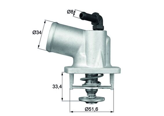 Termostat lichid racire MAHLE ORIGINAL TI 54 92D