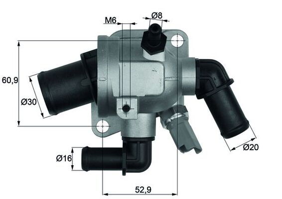 Termostat lichid racire OPEL ASTRA H (A04) 1.3 CDTI (L48)  diesel 90 cai MAHLE ORIGINAL TI17388
