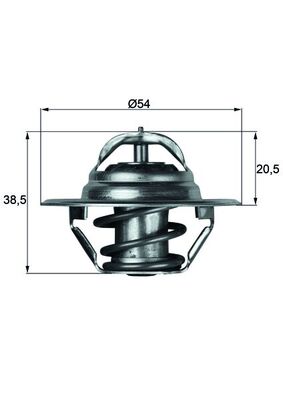 Termostat lichid racire MAHLE ORIGINAL TX 3 87D