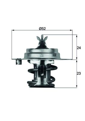 Termostat lichid racire MAHLE ORIGINAL TX 7 88D